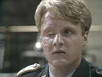 Disfigured Luftwaffe pilot Willie Kessler (Martyn Jacobs).