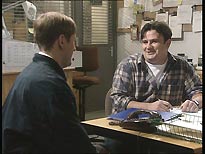 Nicholas Lyndhurst as Gary, and Victor McGuire as Ron Wheatcroft