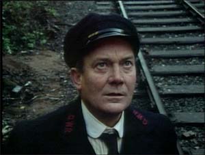 Denholm Elliott in "The Signalman"