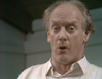 The incomparable Graham Crowden, as a cricket-playing Vicar in the final episode of "Two in Clover".